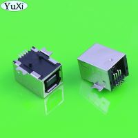 Yuxi เชื่อมต่อแจ็คบัดกรีชนิด Usb Type B ตัวเมียเต้ารับ Pcb Usb-B ชนิด180องศา4พิน Smd-Bf สำหรับอินเตอร์เฟซสื่อสารแฟกซ์