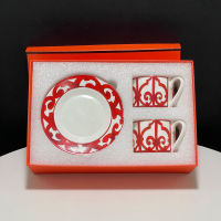 Luxury Designer Bone China Coffee Cups Plates and Saucers Tableware Dishes Afternoon Tea Set Home Kitchen With Gift Box