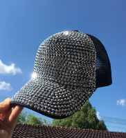 ฤดูร้อนผู้หญิง Rhinestone เบสบอลหมวกเพชรตาข่าย Breathable ครีมกันแดด Sun Visor Peaked หมวกท่องเที่ยวหมวก Hip-Hop Cap