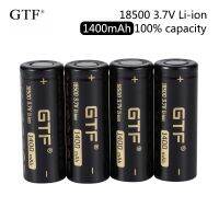 2020 GTF 18500 1400มิลลิแอมป์100% 3.7โวลต์ Li-Ion ชาร์จได้สำหรับไฟฉาย LED แบน