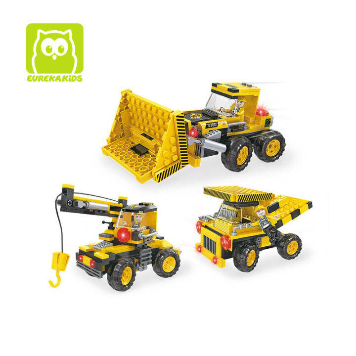 Eureka 2005 Excavator Building Blocks 220 Pieces Suitable For Age 6