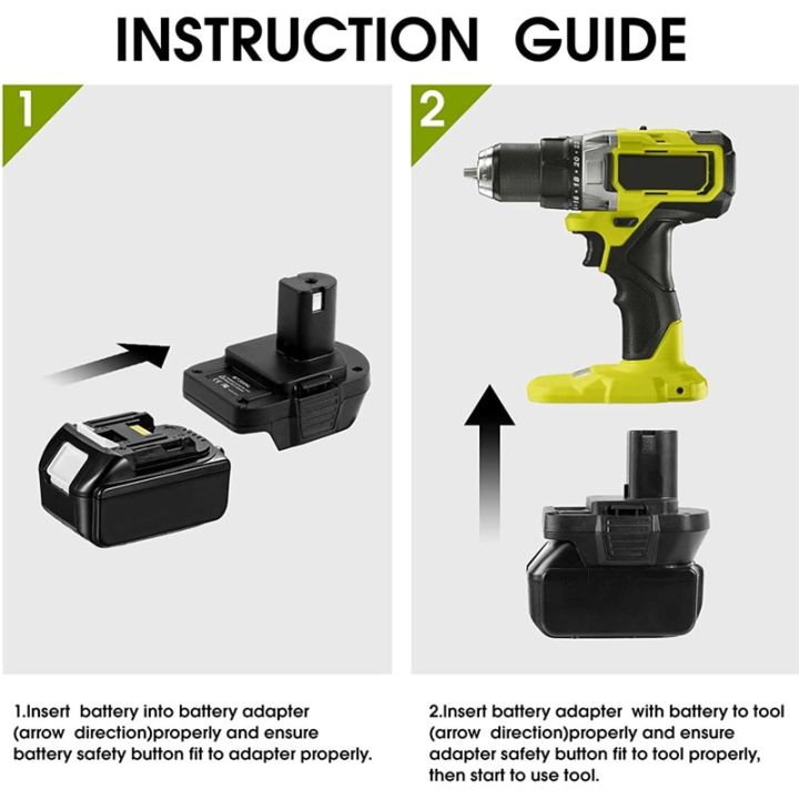 อะแดปเตอร์-dm18rl-mt20rnl-สำหรับ-makita-dewalt-milwaukee-18v-แบตเตอรี่ลิเธียมไอออนแปลงเป็น-ryobi-18v-แบตเตอรี่ลิเธียมไอออนแบตเตอรี่สำหรับ-ryobi-การใช้เครื่องมือ18v