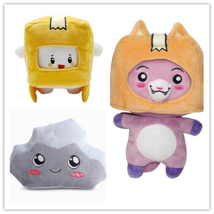 Anime Lankybox Plush BOXY FOXY ROCKY Plush Soft Stuffed Toy Kid Game ...