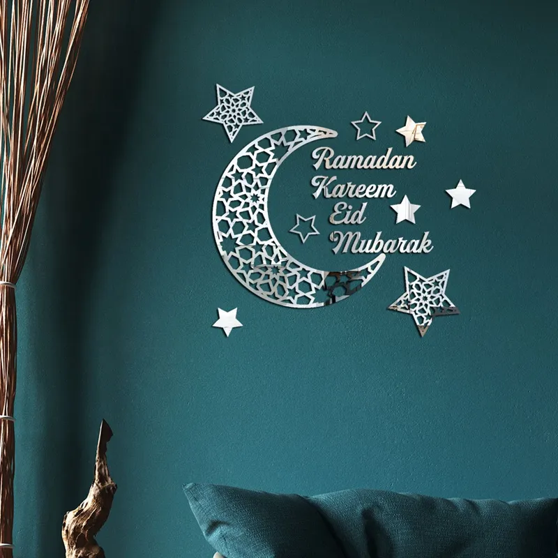 Ramadan Kareem Stickers Decorations Wall Eid Mubarak for Home ...