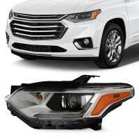 ชิ้นส่วนไฟหน้าไฟหน้าสำหรับ Chevy Traverse 2018 2019 2020 2021ไฟรถ HID คนขับด้านซ้าย LH