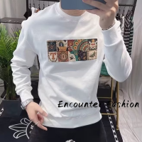 Encounter Fashion  เสื้อสเวตเตอร์  เสื้อกันหนาวมีฮู้ด เสื้อกันหนาว เสื้อแขนยาวชาย เสื้อกันหนาว ผ ช เสื้อฮู้ด เสื้อฮู้ดชาย 2023ใหม่ 36Z230907