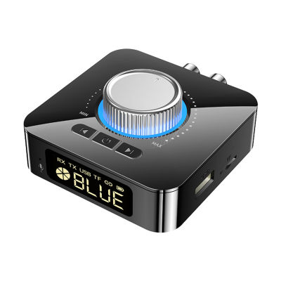 ที่เก็บข้อมูลขนาดใหญ่2 In 1รองรับ AUX RCA TF อินเทอร์เฟซจอแสดงผล LED ตัวแปลงที่รองรับ Bluetooth การจับคู่อย่างรวดเร็ว Bluetooth 5.0 Adapter Audio Receiver LED