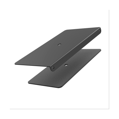 Monitor Mount Reinforcement Plate Steel Bracket Plate Black for Thin Glass and Other Fragile Tabletop Fits Most Monitor Stand
