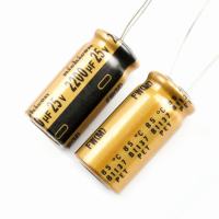 1ชิ้น,NICHICON 25V 2200UF 85 °C GOLD FW(M) สำหรับตัวเก็บประจุชนิดอิเล็กโทรลีติค