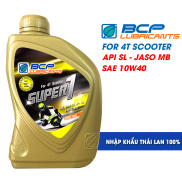 Nhớt xe máy tay ga BCP Thái Lan chai 0.8 lít - SUPER 1 SAE 10W40, API SL
