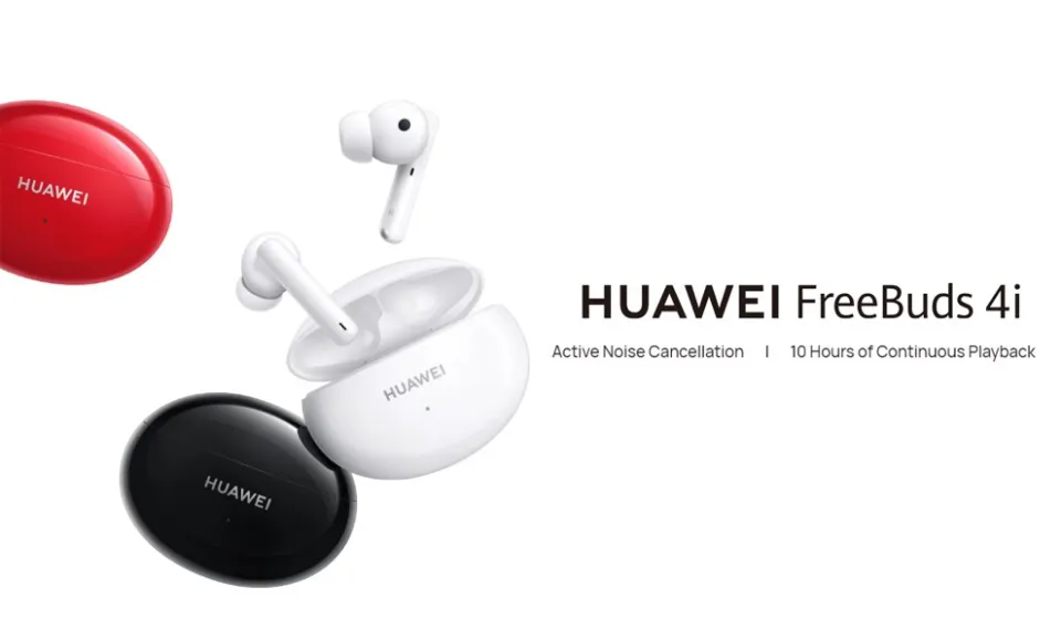 HUAWEI Freebuds 4i Wireless Earbuds,Bluetooth,Active Noise Cancelling,10H  Battery Life,Smooth Communication,Dual-mic System,White