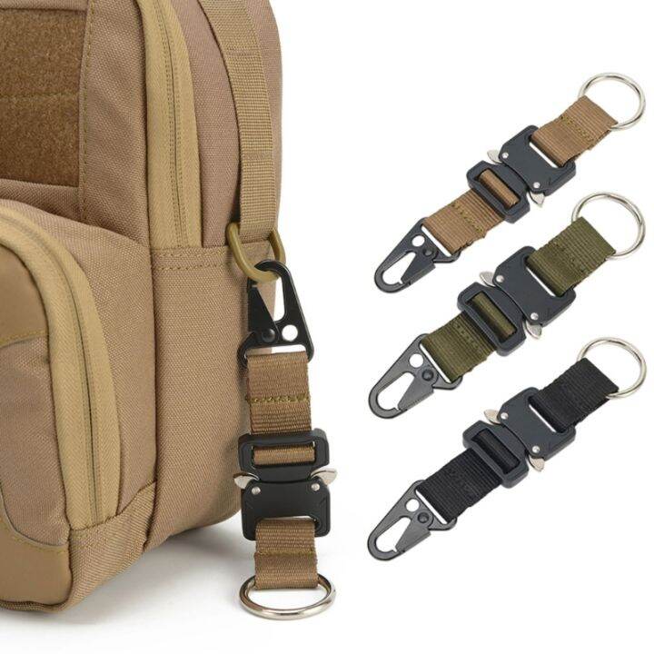 molle-กระเป๋าเป้สะพายหลัง-hook-key-clips-strong-key-keychain-clip-molle-hook-heavy-duty-เข็มขัด-keepers-พร้อม-key-chain-loop