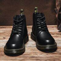 SOPTREADY STOCK ผู้ชาย / ผู้หญิงแฟชั่น Retro Martin Boots High Top กลางแจ้ง high-top tooling รองเท้าขายคลาสสิก