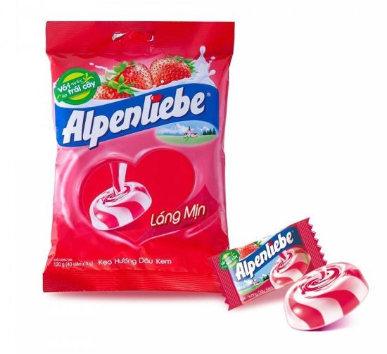 Chính hãng gói lớn kẹo alpenliebe hương dâu gói 94 viên - ảnh sản phẩm 6