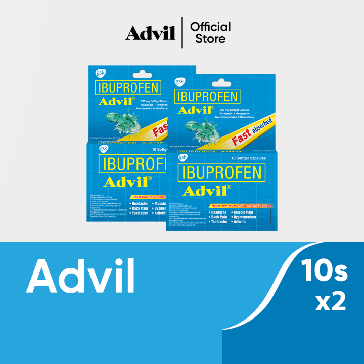 Advil Liquigel Ibuprofen for Stronger Pain Relief than Paracetamol 10