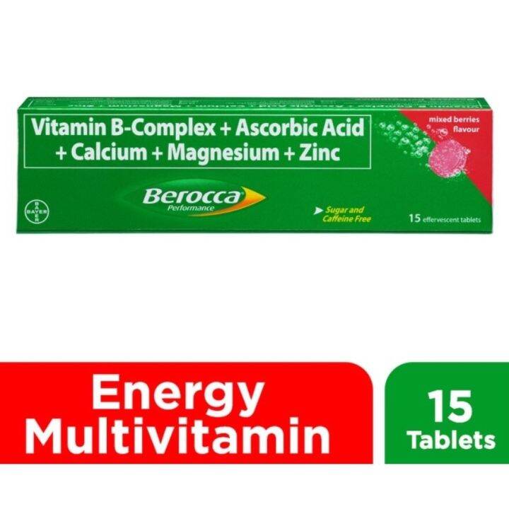 ஐ Berocca Mixed Berries 15 tablets Vitamin Ascorbic Acid