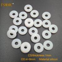 100pcs 1mm Thickness white Transparent silicon o-rings OD 4 4.5 5 5.5 6 6.5 7 7.5 8 8.5 9mm house use gasket no poison o ring