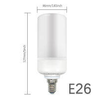 【Sell-Well】 komla สินค้ามา E27 E14 B22 2835SMD เอฟเฟกต์หลอดไฟ5W ไฟจำลองการกะพริบ AC85-265V