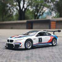 รถแรลลี่ GT3 M6 BMW 1:32รถโลหะผสมโมเดลรถของเล่นหล่อด้วยเสียงและแสงของสะสมของเล่นเด็กของขวัญวันเกิด