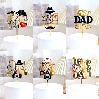 【CW】☜  Happy Father`s Day Decorations Best Dad Ever You Are Toppers for  Birthday Decoration