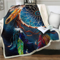 Dreamlike Feather Blanket Throw Blanket Soft Flannel Sherpa Blanket For Adult Kids Gift Quilts Couch Cover Bedding Home textiles