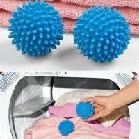 ลูกบอลซักผ้า  Dryer Balls  ซักอบรีด แบบไม่มีสารเคมี สีฟ้า 2 ชิ้น ส่งฟรี Kerry