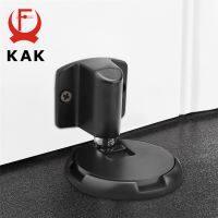 On Sale KAK Heavy Duty Magnetic Door Stopper Mechanical Door Stop Adjustable Door Holder Non-Punch Sticker Furniture Door Hardware