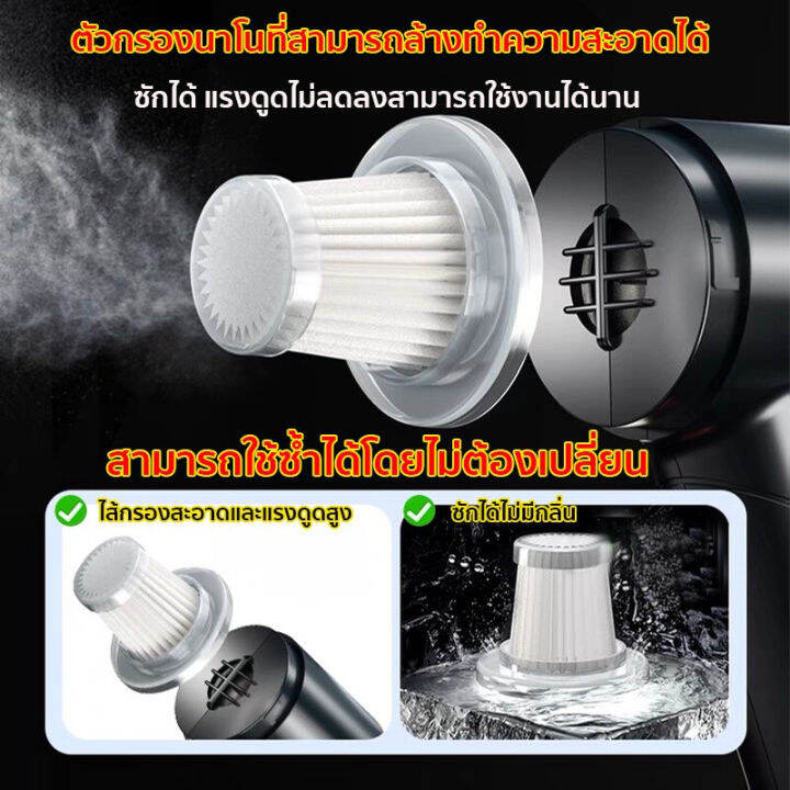 1000w-8000mah-เครื่องดูดฝุ่นในรถ-เครื่องดูดฝุ่น-เครื่องดูดฝุ่นไร้สาย-ที่ดูดฝุ่นในรถ-เครื่องดูดฝุ่นรถยนต์ไร้สาย-เครื่องดูดในรถ-แถมอุปกรณ์เสริม-5-ชิ้น