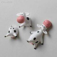 Creative Cartoon Cow Fridge Magnets Lying On Their Stomachs Refrigerator Stickers 3D Three-Dimensional Resin Magnets Art