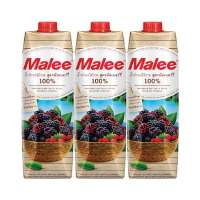 [พร้อมส่ง!!!] มาลี น้ำมัลเบอรี่ 100% 1000 มล. X 3 กล่องMalee Mulberry 100% 1000 ml x 3