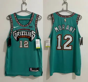 Ja Morant 2023 Throwback Vancouver Grizzlies #12 Teal Jersey