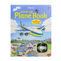 Usborne wind up plane Book large format toy plane three track Book Childrens running fun English story painting local blackboard Book English original imported book