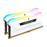 CORSAIR ] RAM แรม DDR4(3600) 16GB (8GBX2) CORSAIR VENGEANCE RGB PRO SL WHITE (CMH16GX4M2D3600C18W)