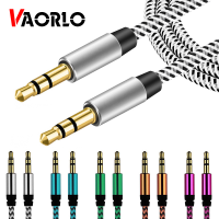 VAORLO AUX Audio 3.5mm Jack Nylon Cable 3.5 mm to 3.5mm Aux Wire Line Male to Male Car Headphone Speaker Aux Cord