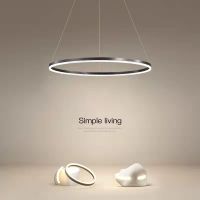 Modern Led Circle Ceiling Hanging Lamp Indoor Lighting Simple Round Kitchen Living Dining Room Bedroom Home Decoration Lamp