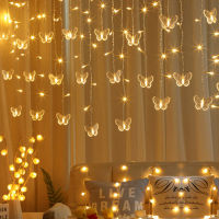 3.8M butterfly light string curtain light string room decoration led lantern flashing light string light birthday decoration