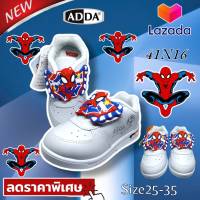 ADDA รองเท้านักเรียน รองเท้านักเรียนแบบผ้าใบ แบบผ้าสีขาว รองเท้าเด็dชาย รุ่น 41N16 New