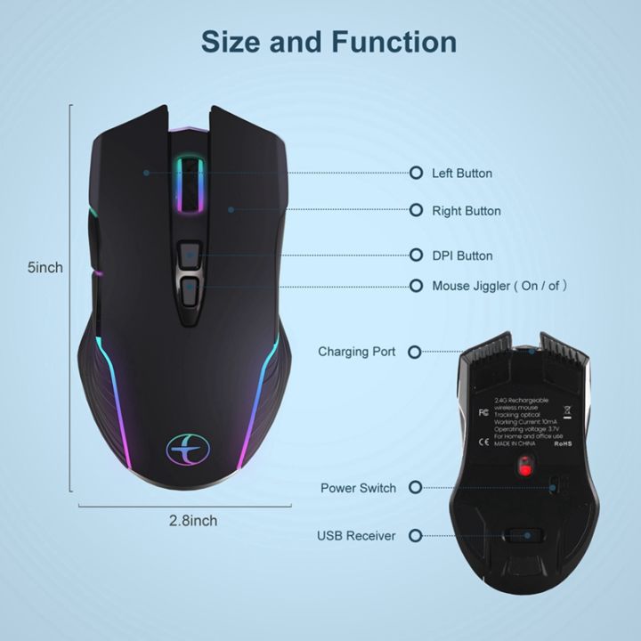 wireless-gaming-mouse-mover-mouse-jiggler-with-on-off-button-keep-computer-awake-quiet-click-rechargeable-optical-mouse