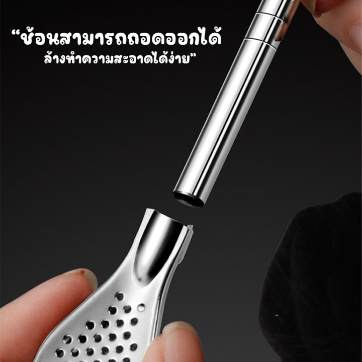 newyorkbigsale-ช้อนคนกาแฟ-2-in-1-ช้อนคนพร้อมหลอดดูด-ช้อนคน-พร้อมที่กรอง-สแตนเลส-no-y1321