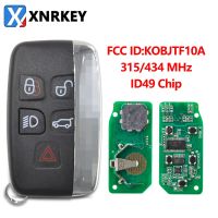 XNRKEY กุญแจ ID49 5รีโมทกุญแจรถยนต์315/434Mhz สำหรับกุญแจรถแนวสปอร์ต Evoque Art 4ฟรีแลนเดอร์แลนด์โรเวอร์ของแลนด์โรเวอร์ ดิสคัฟเวอรี่