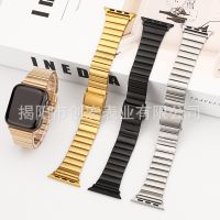 【Hot Sale】 Suitable for apple appleiwatch one bead bamboo stainless steel watch strap 38mm42mm