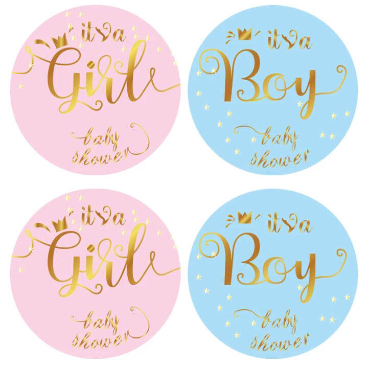 60Pcs Its A Boy Girl Stickers Baby Shower Round Packaging Sealing Label   03ffbea70dcf467393f23725d8a9ba9b  720x720q80 