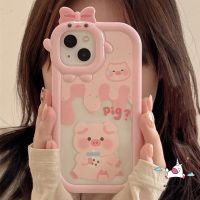 เคสโทรศัพท์มือถือ แบบนิ่ม ลายการ์ตูนมอนสเตอร์ และหมู สําหรับ iPhone 13 12 14 MAX 7 8 6 6S XR X XS 7plus 8plus