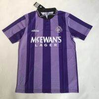 เสื้อกีฬาแขนสั้น ลายทีมชาติฟุตบอล AAA 94-95 Purple Rangers away retro jersey S-XXL ชุดเยือน