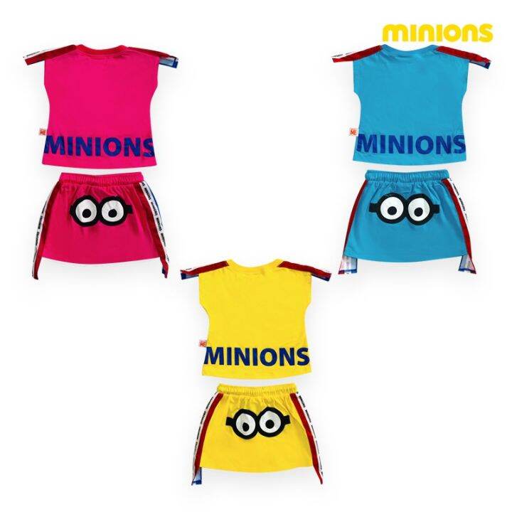 minions-ชุดเซ็ตเด็กผู้หญิง-ลิขสิทธิ์แท้