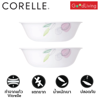 Corelle Poetic Melody ชามอาหาร ชามแก้ว ชามซุป ขนาด 6 นิ้ว (15.5 cm.) จำนวน 2 ชิ้น [C-03-418-PD-2]