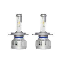 CarCool ไฟหน้ารถยนต์ LED,2ชิ้น9-32V 38W 6000K H4ไฟหน้ารถยนต์ลำแสงคู่9000LM สว่างพิเศษกันน้ำ IP66