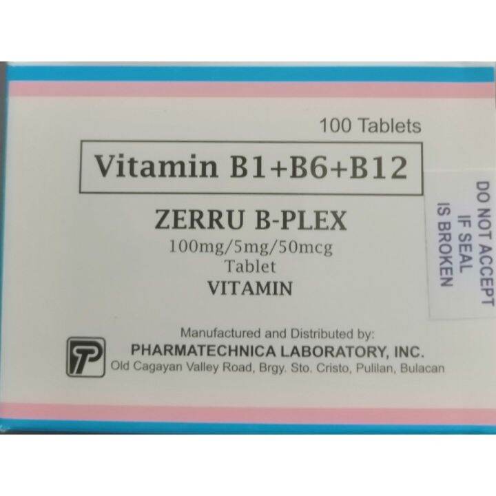 (neurobion alternative) Neuronerv Vitamin B1+B6+B12 100 tablets COD