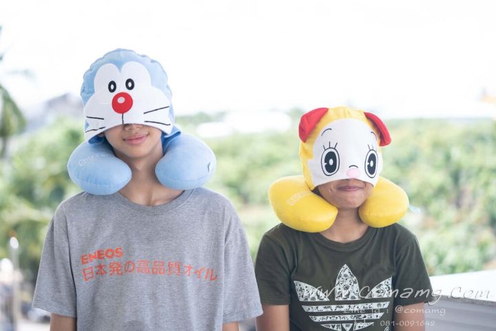 หมอนรองคอมีหมวก-โดเรมอน-amp-โดเรมี่-ในเรื่องdoraemon