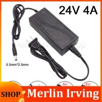 Merlin Irving Shop 24V 4A 4000Ma Ac 110V 220V To Dc 24V 4A Adapter Power Supply Converter Charger Switch Led Transformer Charging